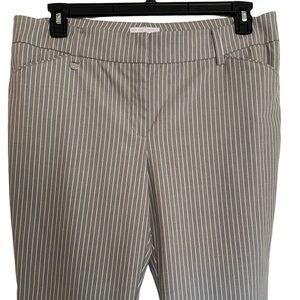 Gray and white pinstripes pants Sz 14